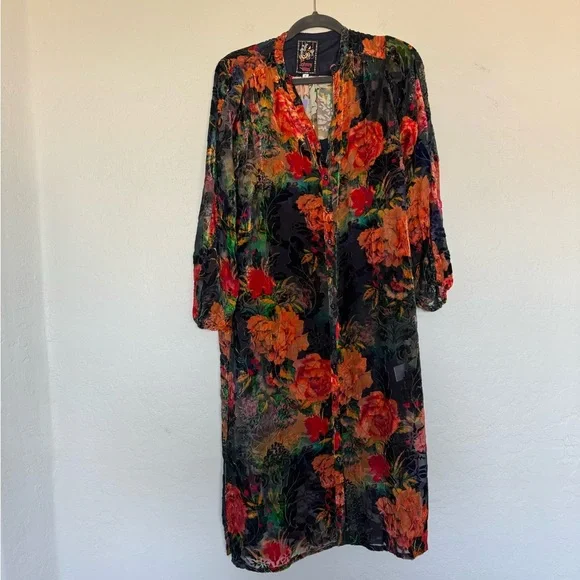 Johnny Was Renna Burnout Dress size XS NWT